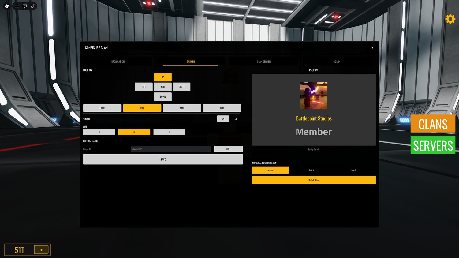 Banner tab