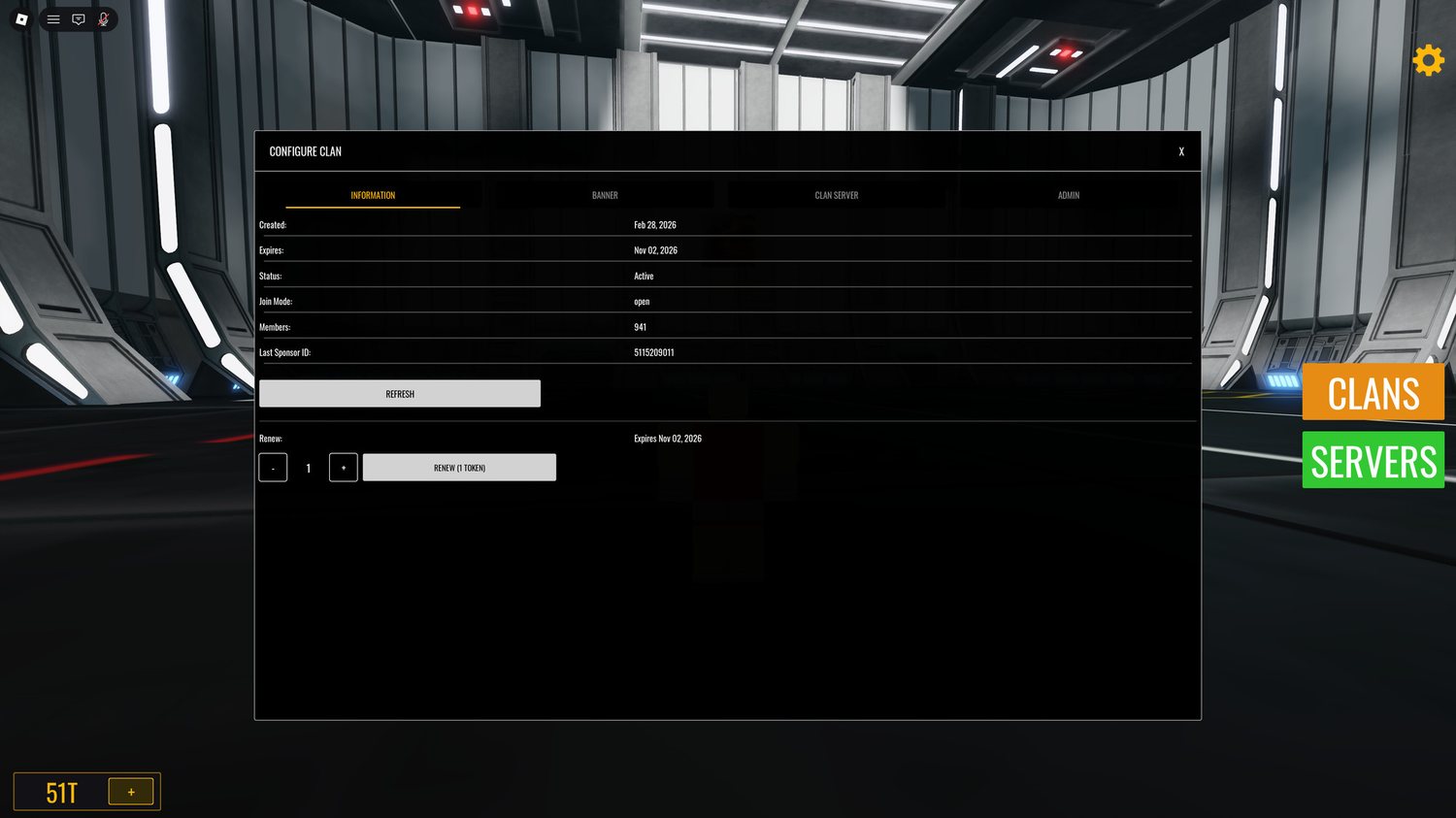 Information tab