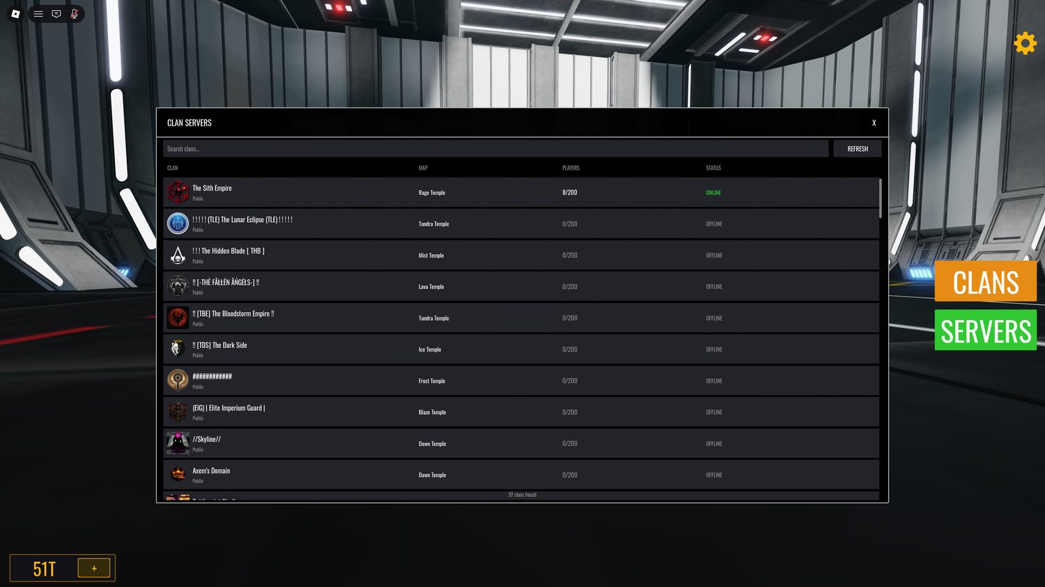Clan servers