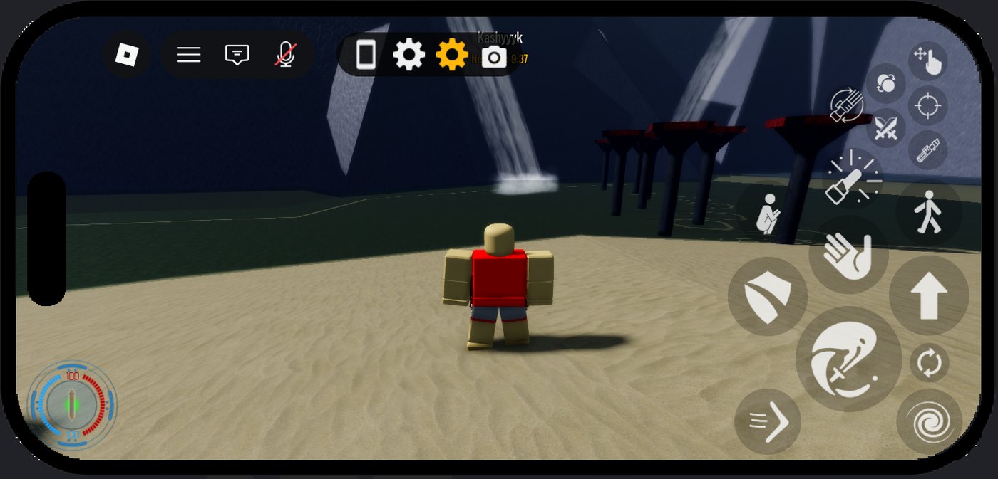 The mobile control layout
