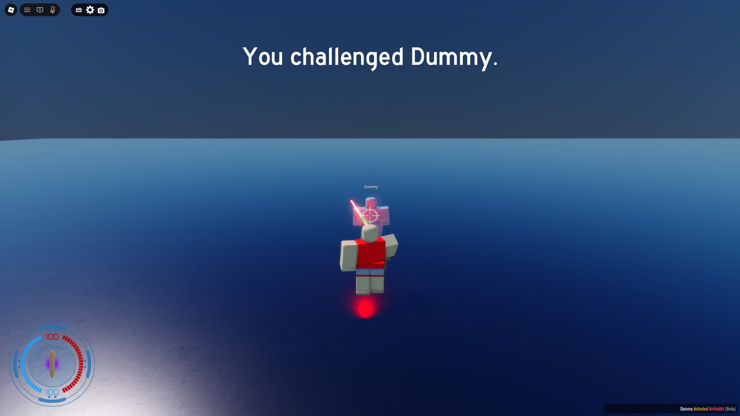 Challenging a dummy